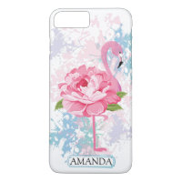 Personnalisé | Monogramme Flamant rose