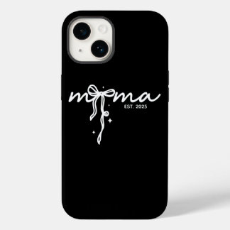 Coque Case-Mate iPhone Personnalisé noir et blanc Mama Est