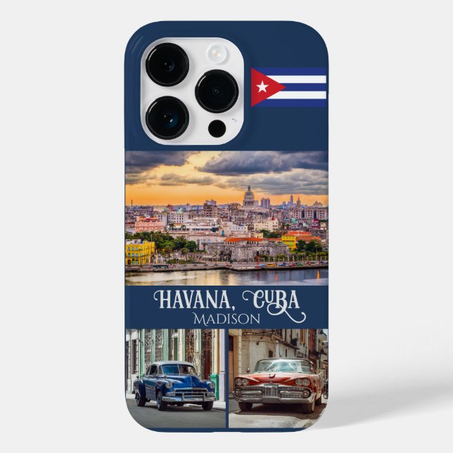 Coques Case-Mate iPhone Personnalisé Nom Cuba dossiers téléphoniques (Verso)