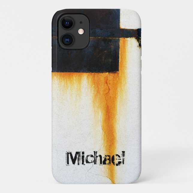 Coques Case-Mate iPhone Personnalisé - Paroi de barre rouillée (Dos)