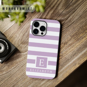 Coque Case-Mate iPhone Personnalisé Pastel Clair Purple Blancs doux