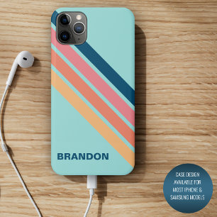 Case-Mate iPhone Case Personnalisé personnalisé bleu orange jaune rayur