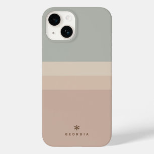 Coque Case-Mate iPhone Personnalisé Rose couleur bloc rose Turquoise gran