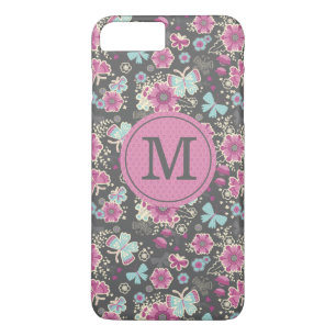 Case-Mate iPhone Case Personnalisé rose gris joli floral