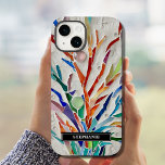 Coque Case-Mate iPhone Personnalisé Rustique<br><div class="desc">Ce boîtier téléphonique rustique est décoré d'une mosaïque botanique colorée. Facile à personnaliser. Parce que nous créons notre oeuvre,  vous ne trouverez pas cette image exacte d'autres designers. Mosaïque originale © Michele Davies.</div>