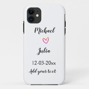 Case-Mate iPhone Case personnalisé simple minimal ajoutez votre nom roug