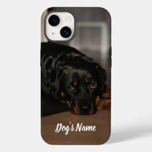 Coque Case-Mate iPhone Personnalisé votre chien Rottweiler Photo & Nom