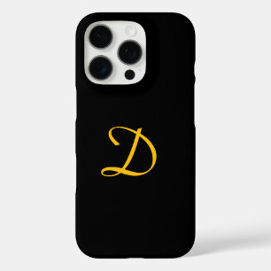 Coque iPhone 16 Pro Personnaliser avec votre Monogramme noir