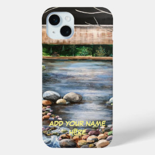 Coque Case-Mate iPhone PERSONNALISER CALME EAU Peinture Blue Earth Tones