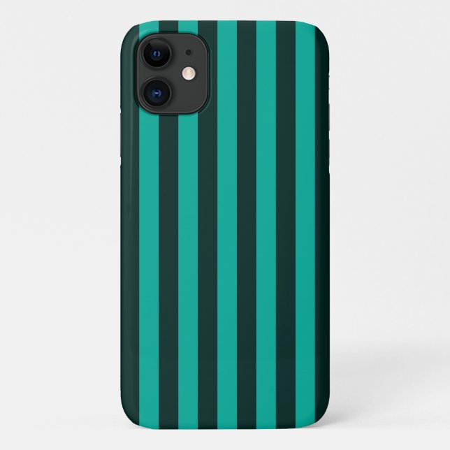 Coques Case-Mate iPhone Personnaliser des rayures verticales turquoise ! (Dos)