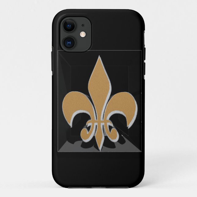 Coques Case-Mate iPhone personnaliser Fleur-De-lis il (Dos)