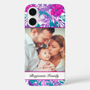 Coque Pour iPhone 16 Personnaliser la photo de famille personnalisée