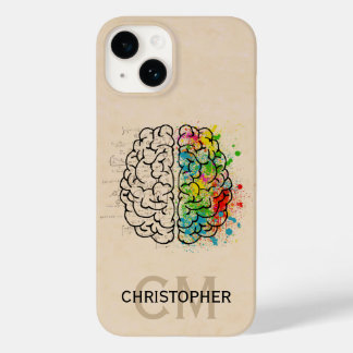 Coque Case-Mate iPhone Personnaliser Le Cerveau Humain Gauche Et Droite