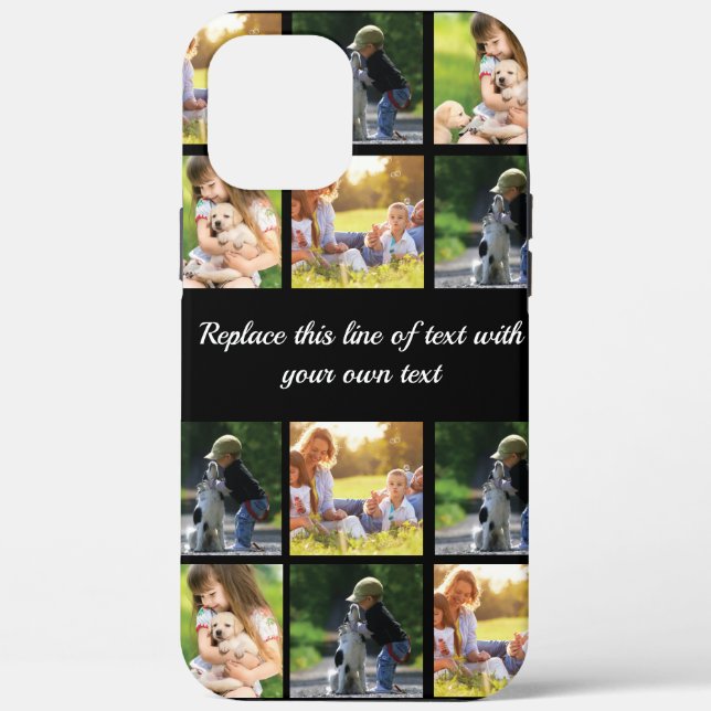 Coques Case-Mate iPhone Personnaliser le collage photo et le texte Coque-M (Verso)