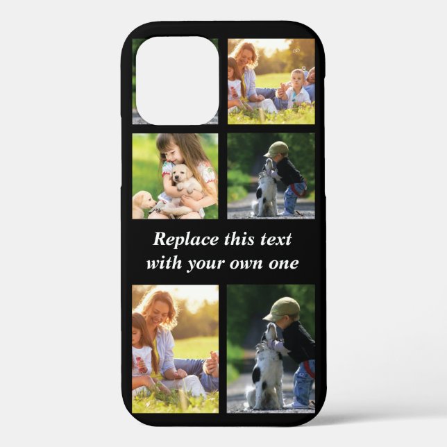 Coques Case-Mate iPhone Personnaliser le collage photo et le texte Coque-M (Verso)