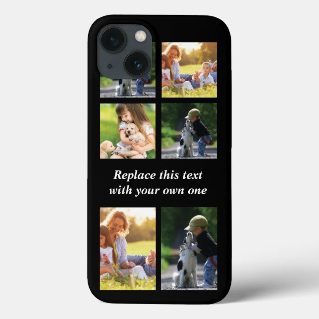Coques Case-Mate iPhone Personnaliser le collage photo et le texte Coque-M (Verso)