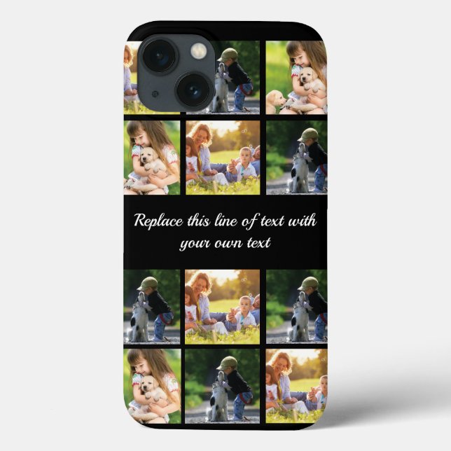 Coques Case-Mate iPhone Personnaliser le collage photo et le texte Coque-M (Verso)