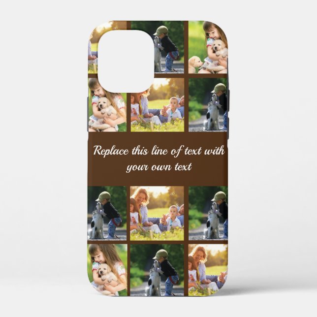Coques Case-Mate iPhone Personnaliser le collage photo et le texte Coque-M (Verso)