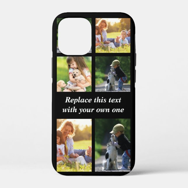 Coques Case-Mate iPhone Personnaliser le collage photo et le texte Coque-M (Verso)