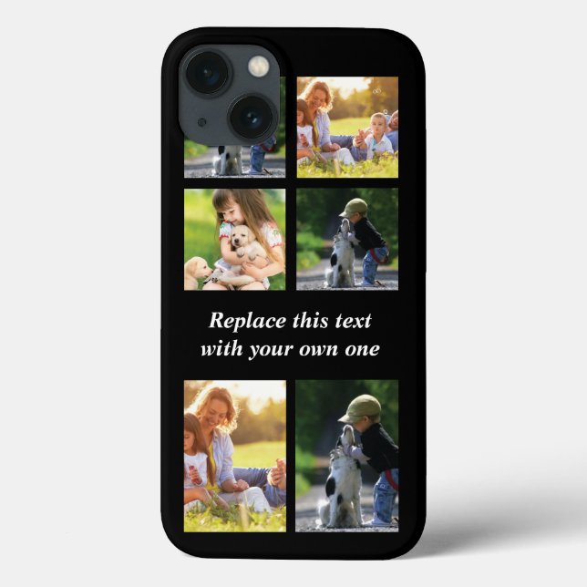 Coques Case-Mate iPhone Personnaliser le collage photo et le texte Coque-M (Verso)