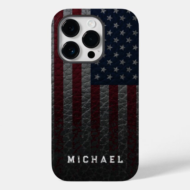 Coques Case-Mate iPhone Personnaliser le drapeau américain Arrière - plan  (Verso)