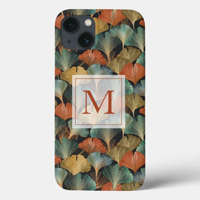 Coques Case-Mate iPhone Personnaliser le Motif feuille initial (Verso)