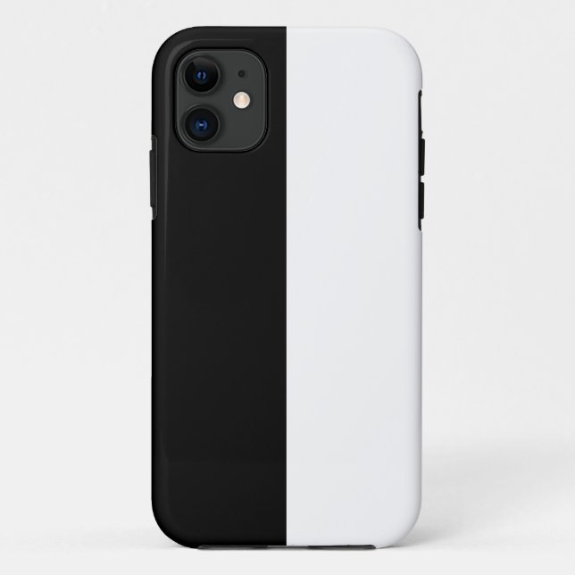 Coques Case-Mate iPhone Personnaliser moyenne noire et blanche (Dos)