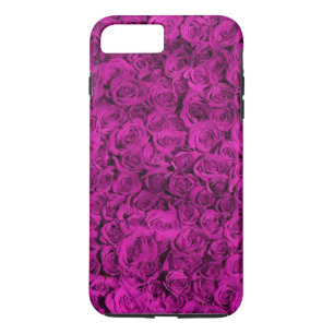 Coque iPhone 8 Plus/7 Plus Personnaliser personnalisée Roses violets