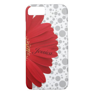 Case-Mate iPhone Case Personnaliser Polka Dot Red Daisy