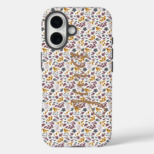 Coque Pour iPhone 16 Personnaliser sur le Motif botanique