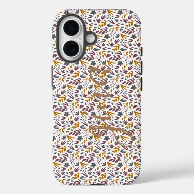 Coques Case-Mate iPhone Personnaliser sur le Motif botanique (Verso)