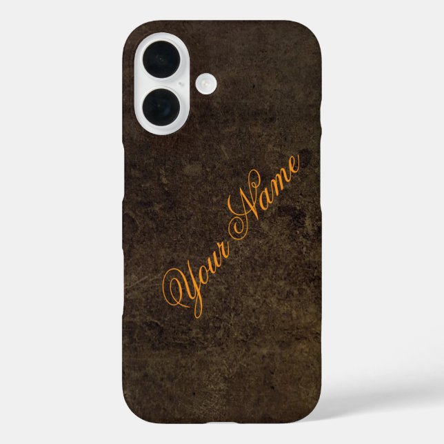 Coques Case-Mate iPhone Personnalisez Avec Votre Nom Dark Rustic (Verso)