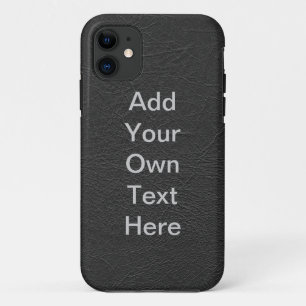 Coques Pour iPhone Personnalisez le cuir noir