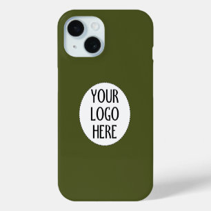 Coque Case-Mate iPhone Personnalisez Votre logo de société Noir Blanc ver