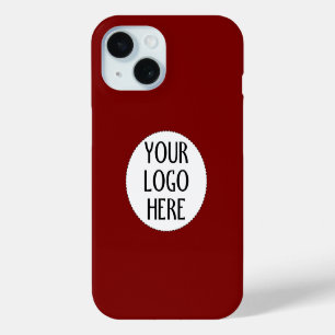 Coque Case-Mate iPhone Personnalisez Votre logo d'entreprise Noir Blanc R