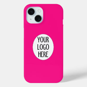 Coque Case-Mate iPhone Personnalisez votre logo d'entreprise rose chaud N