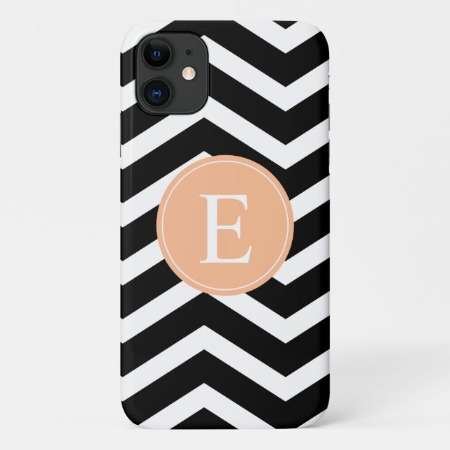 Coques Case-Mate iPhone Personnalité du Chevron blanc orange noir (Dos)