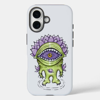 Coque Pour iPhone 16 Personnalité Plante Alien - Astronaut étrange Créa