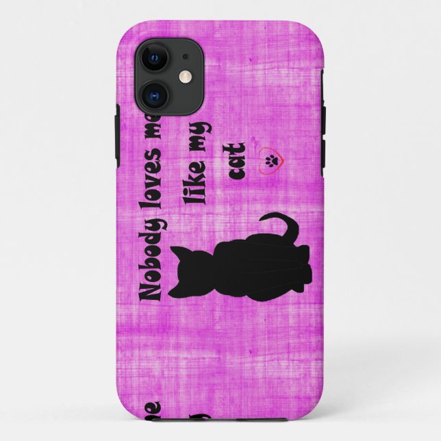 Coques Case-Mate iPhone Personne Ne M'Aime Comme Mon Chat (Dos)
