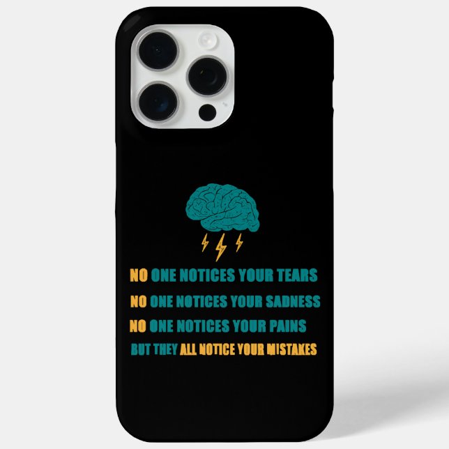 Coques Case-Mate iPhone Personne ne remarque ta tristesse (Verso)