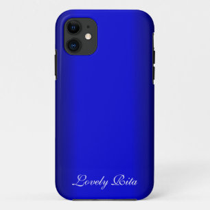 Coque iPhone 11 Personnel bleu électrique