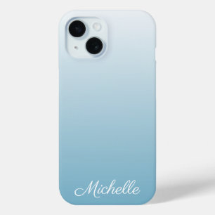 Coque Case-Mate iPhone Personnel gradient ombre angel blue