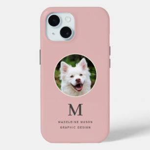 Coque Case-Mate iPhone Pet Photo Blush Pink Personnalisé