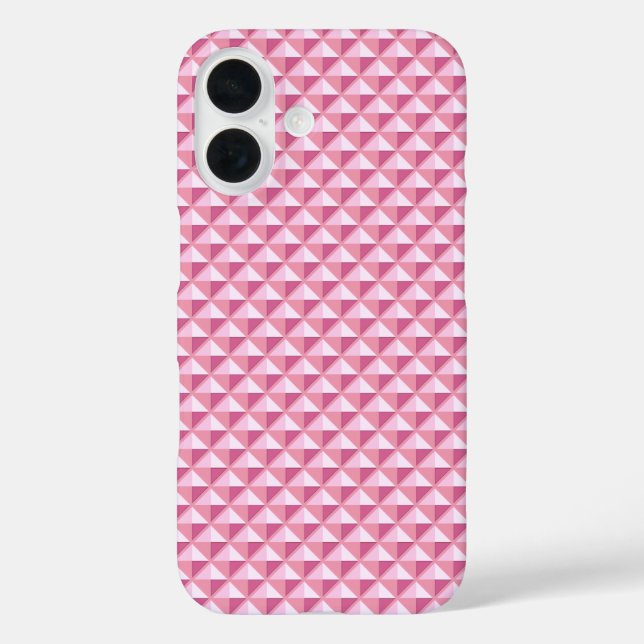 Coques Case-Mate iPhone Pétale rose, look émail, grille cloutée (Verso)
