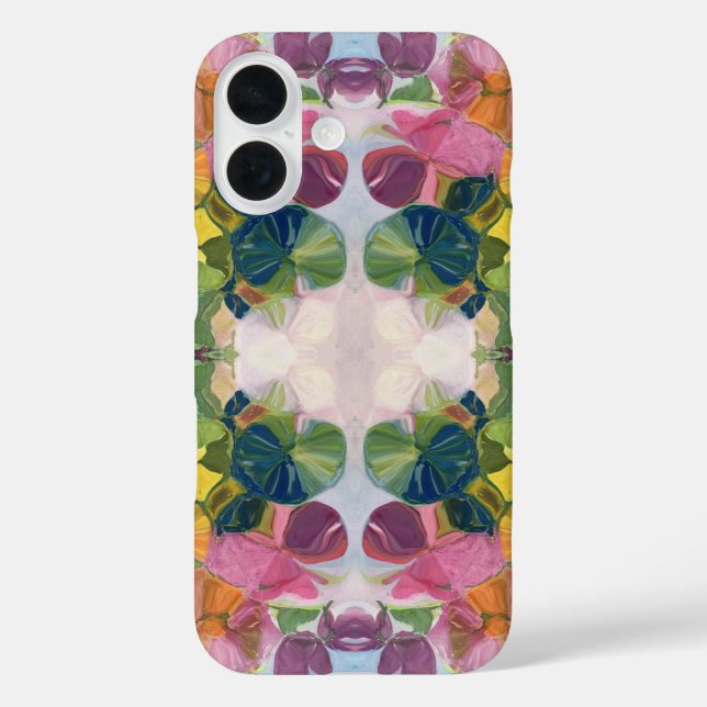 Coques Case-Mate iPhone Pétales de fleurs colorées Aquarelle Motif peintur (Verso)