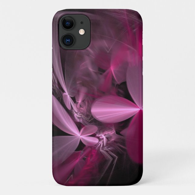 Coques Case-Mate iPhone Pétales de fleurs Rose Métallisé (Dos)