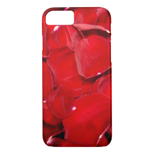Coques Case-Mate iPhone pétales de rose rouge (Dos)