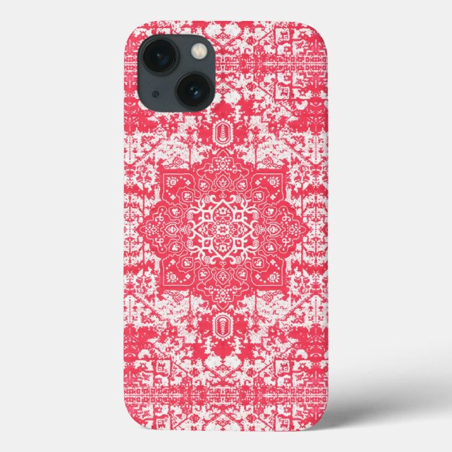 Coques Case-Mate iPhone Pétales roses sur rêves de kilim (Verso)