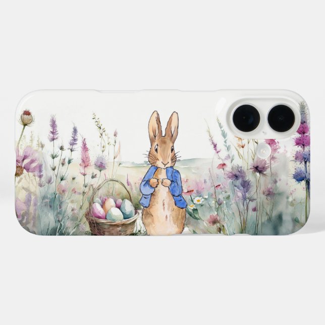 Coques Case-Mate iPhone Peter le lapin Joyeux Pâques (Verso (horizontal))