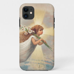 Case-Mate iPhone Case Petit ange bébé tenant des lis